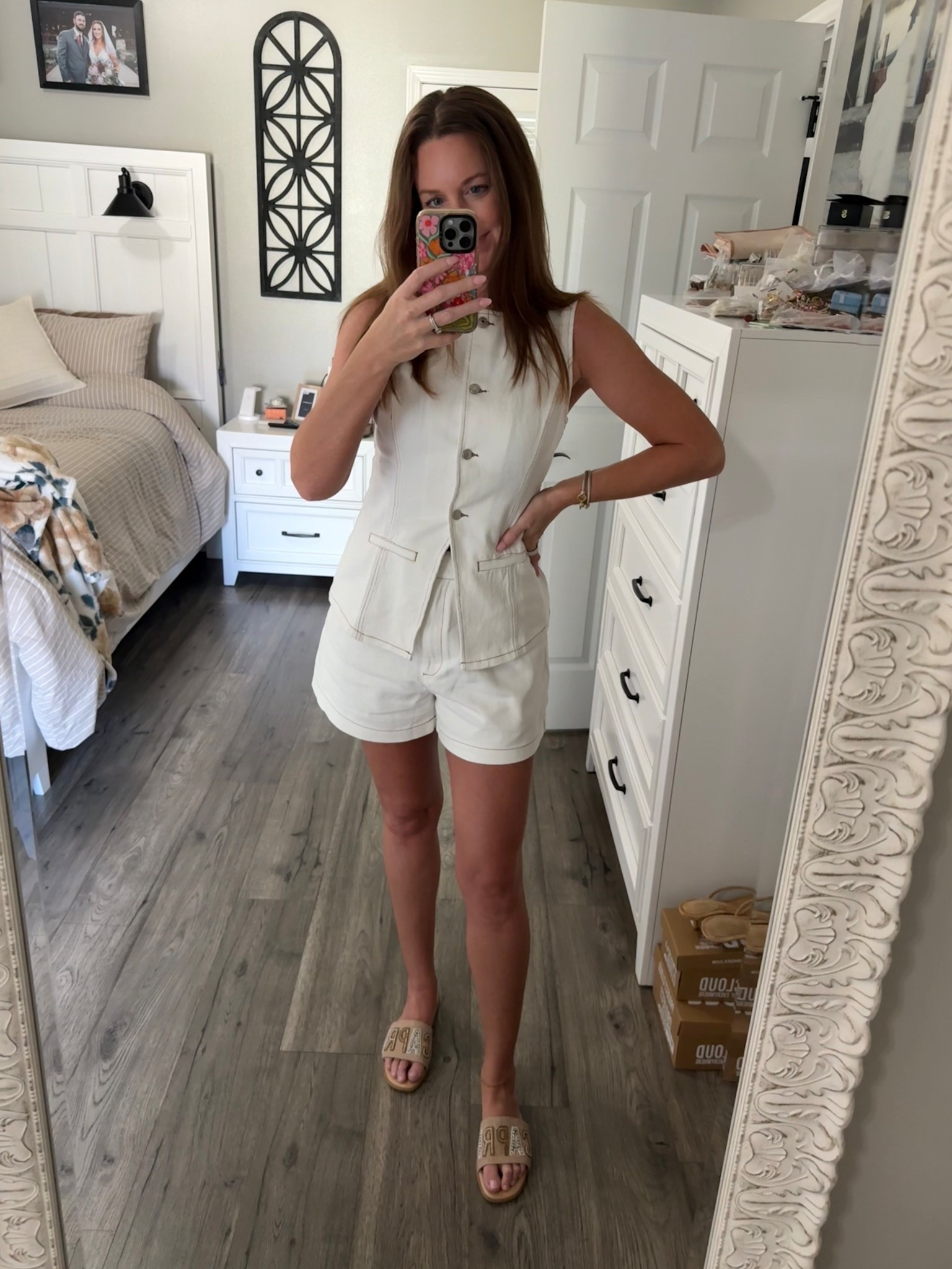 Soaking up the warm weather with this matching set. It was perfect for work today, but I love that it can be mixed for work or play! ☀️🤍



#LTKspringtrends #LTKWorkwear #LTKootd