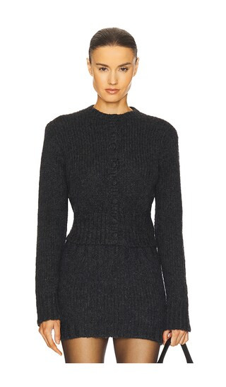 Annabelle Cardigan in Dark Heather Grey | Revolve Clothing (Global)