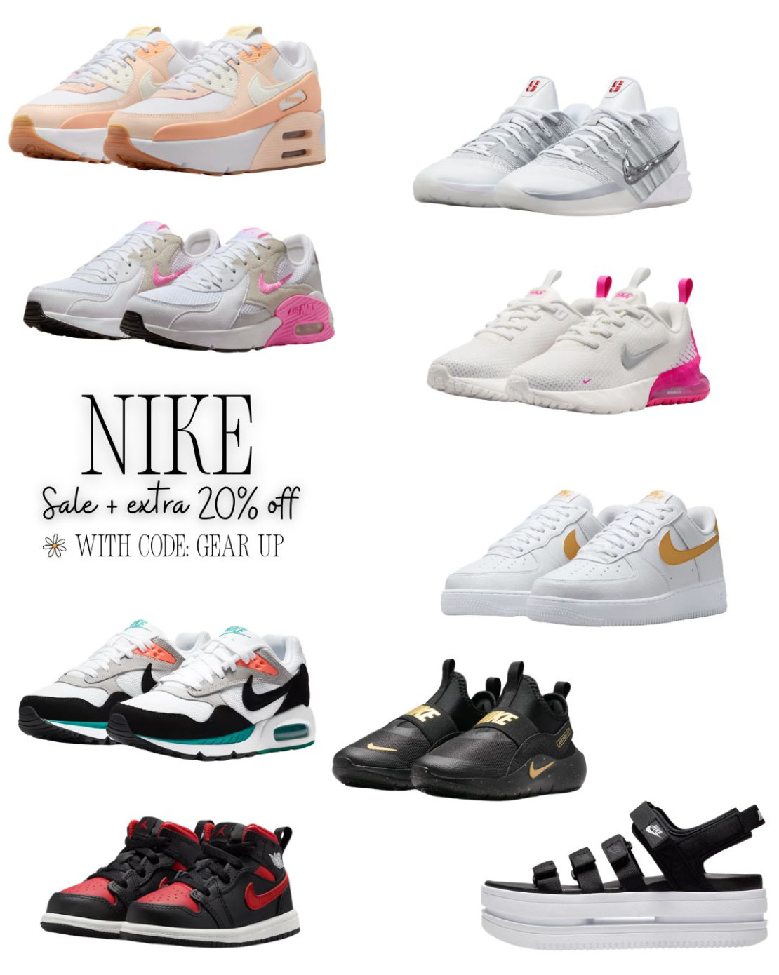 Nike sale!!! So many cute styles and you can get an extra 20% off with the code: GEARUP 

 #LTKActive #LTKSaleAlert #LTKKids