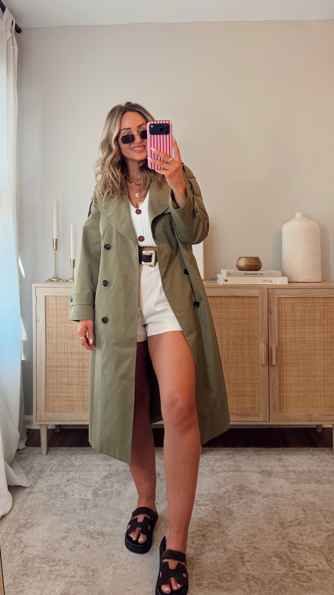 a spring must have layer— a trench coat! i love these shorts color of this one. i’m in a size S (it has a relaxed fit). size M top + shorts. the shorts are so comfy, such a good material. they looked elevated + good quality. for anything vici code LEANN35 is active and saves $$! amazon fashion. spring outfit ideaa that's

#LTKgrwm #LTKootd