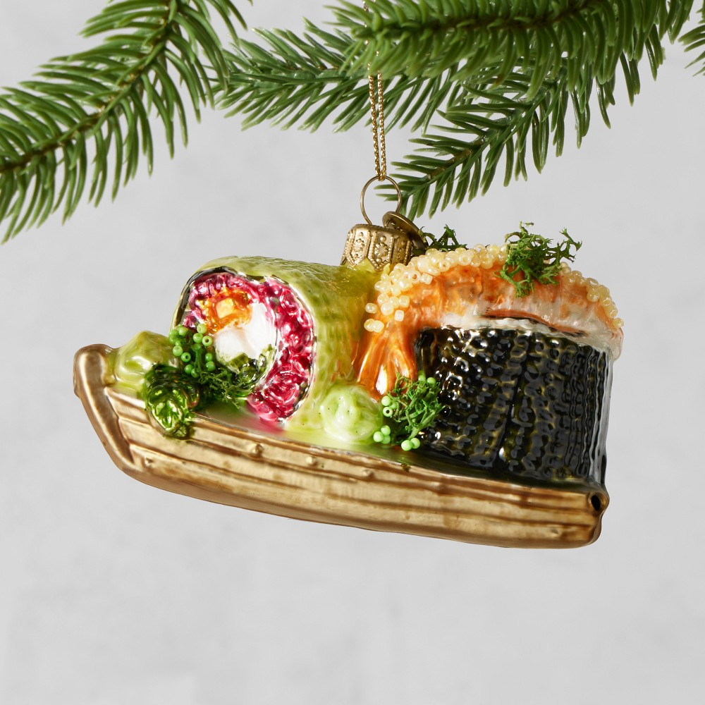 Williams Sonoma Sushi Plate Ornament | Williams-Sonoma