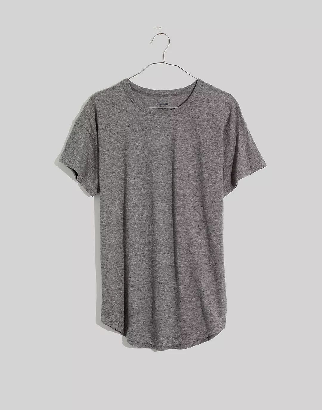 Whisper Cotton Rib-Crewneck Tee | Madewell