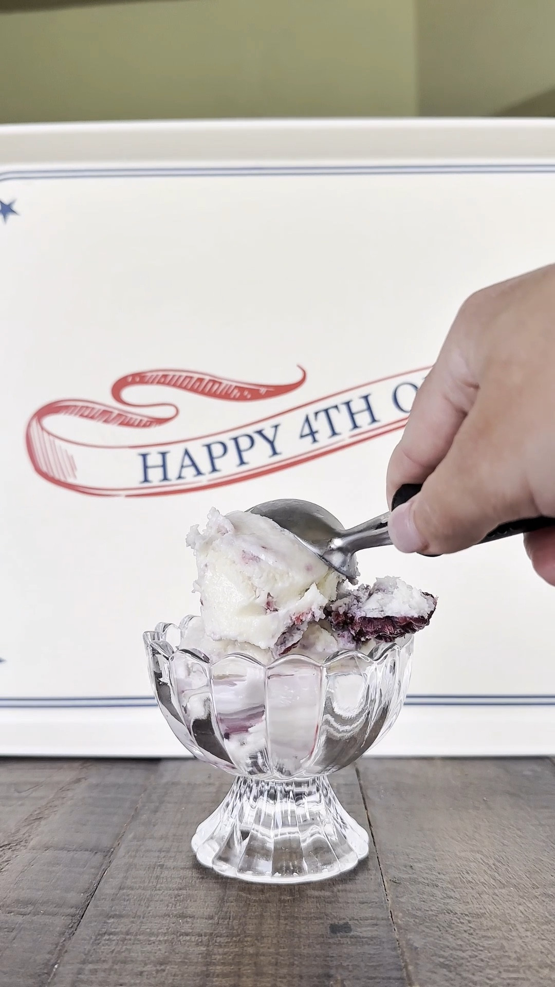 Homemade Red White and Blue vanilla ice cream! 🇺🇸 summer, summer kitchen, summer recipes, ice cream, Fourth of July 

#LTKSummerEdit #LTKParties #LTKFamily