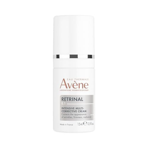 Avène Retrinal 0.1% Intensive Multi-Corrective Cream, Retinal Face Cream Formulated with Retinaldehyde, Niacinamide & Hyaluronic Acid, Anti-aging Cream Visibly Reduces Wrinkles & Fine Lines, 0.5 Fl Oz | Amazon (US)