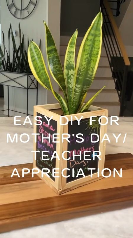 Easy DIY For Mothers Day or Teachers Appreciation Week. 

This is such a simple and inexpensive way to tell your kids teachers thank you for being so great with your kids and helping them to learn and achieve great things. You can add faux flowers, a real plant or even fill it with school supplies. 

This is always such a thoughtful gift for mom. Write a nice note on the chalkboard telling your mom how much you appreciate her in your life.  

Like & Follow for more Tips, Tricks & DIYs 
Teachers Gift | Teachers Gifts | End of Year Gifts | Mothers Day Gift Ideas | Mothers Day Gift | Mother's Day | Gifts for Her

#LTKVideo #LTKGiftGuide #LTKfamily