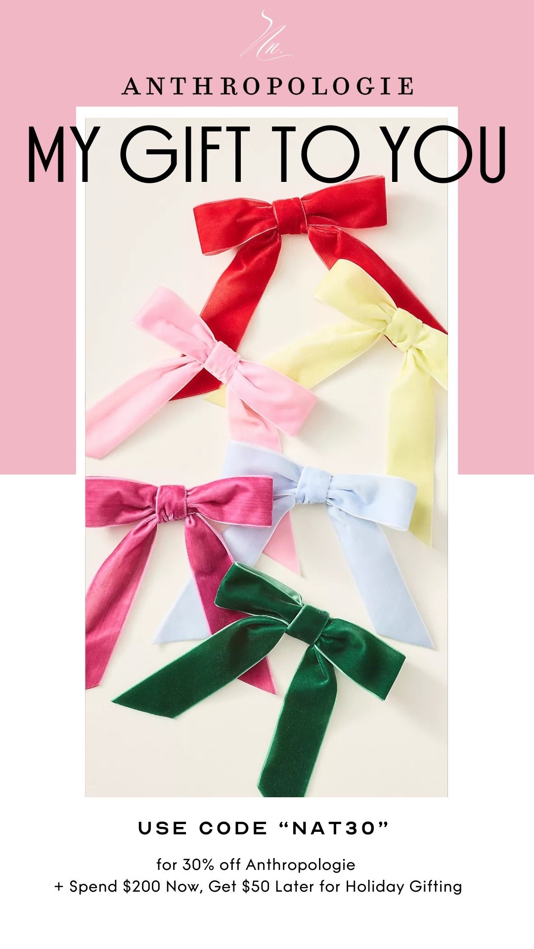 Use code “NAT30” for 30% off @anthropologie #anthropartner 🎀

#LTKGiftGuide #LTKHoliday #LTKCyberWeek