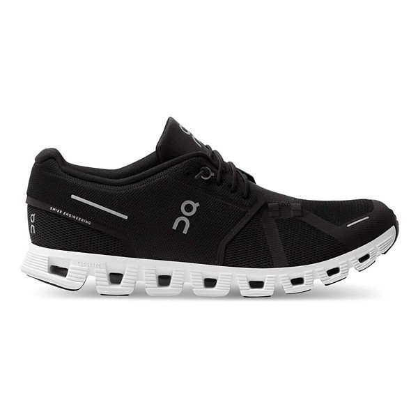 Men's On Cloud 5 Shoes 11.5 Regular Black White | Scheels