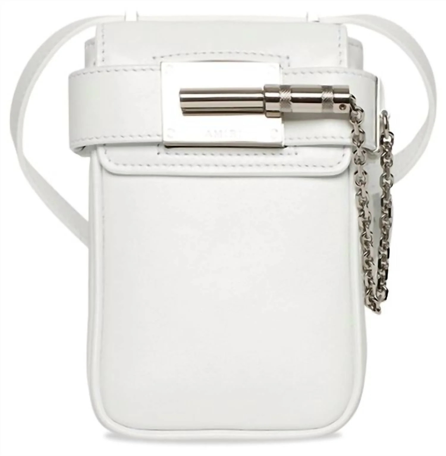 Mini Amp Crossbody Bag In White | Shop Simon