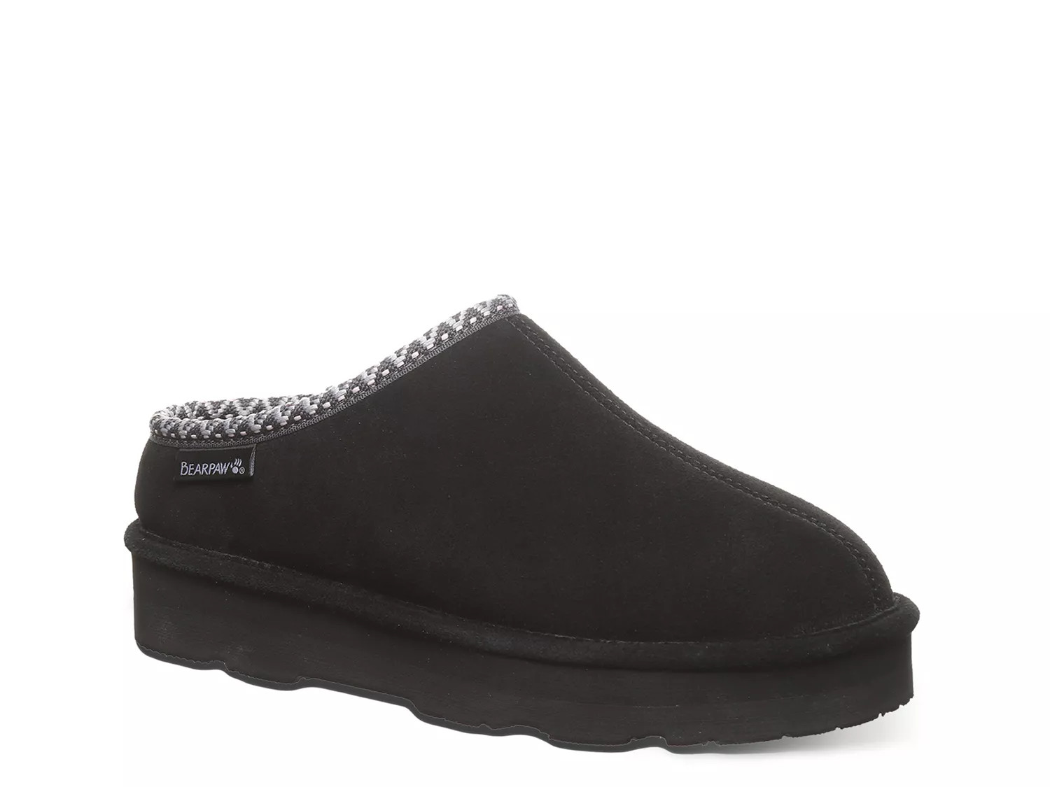 Bearpaw Martis Slipper | Women's | Black/Black | Size 5 | Slippers | DSW