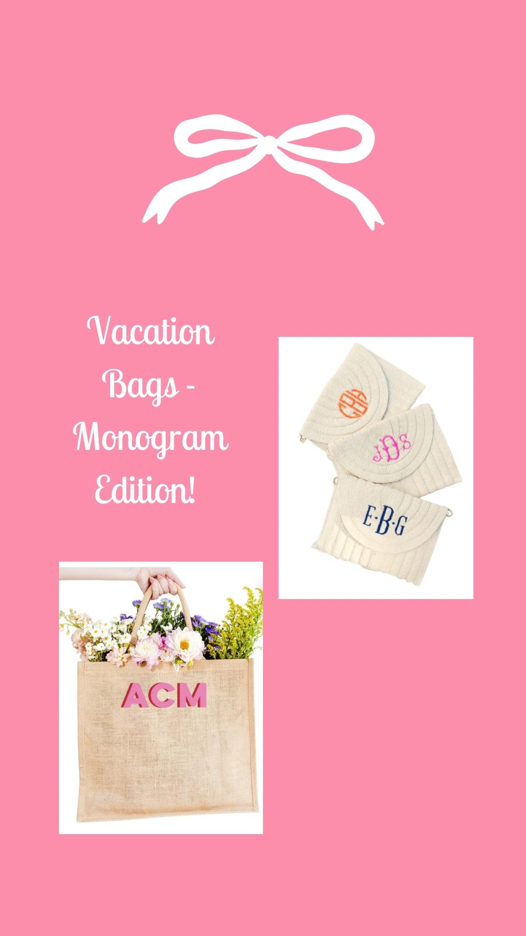 The perfect bag for vacation: a monogrammed bag! 

Jute bag • straw clutch • raffia clutch • monogrammed bag • monogrammed gifts • monogrammed goods • monogram • vacation bags • bags for vacation 

#LTKTravel #LTKSeasonal #LTKstorytime
