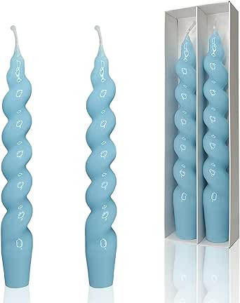 Spiral Taper Candle Handmade - 7.5 inches Spiral Candles Dripless Dinner Candle for Home Decorati... | Amazon (US)