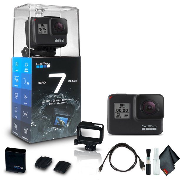 GoPro HERO7 Black - Waterproof Action Camera with Touch Screen, 4K HD Video - Walmart.com | Walmart (US)