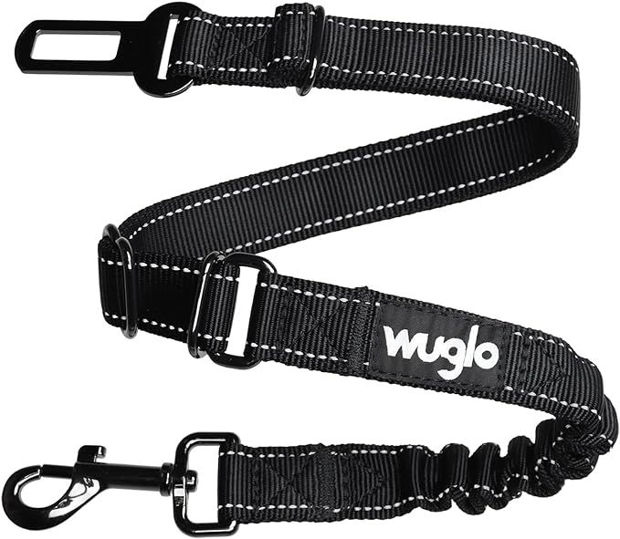 12"-37" Wuglo Dog Seat Belt - Dog Car Harness with Strong Elastic Belt - Durable & Safe Dogs Cars... | Amazon (US)