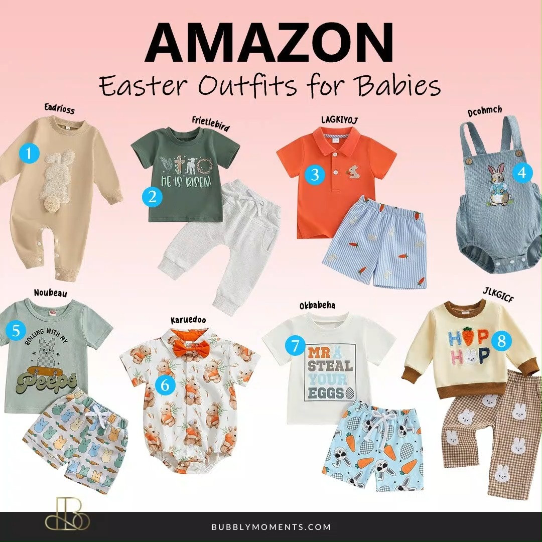 Celebrate Easter with the cutest baby outfits perfect for spring. These adorable styles are great for Easter Sunday, family photos, egg hunts, and special moments with loved ones. From soft rompers to sweet dresses and bunny-inspired sets, these outfits are designed to keep your little one comfortable while looking extra cute.
Light fabrics and pastel colours make them perfect for the spring season. Whether you’re planning Easter pictures, a family brunch, or simply dressing your baby in something festive, these outfits are a lovely choice. They also make a thoughtful gift for new parents who love stylish and cosy baby clothes.
Save this post for Easter outfit inspiration and discover more cute baby fashion finds for the season.
#LTKootd #LTKBaby #LTKSeasonal #EasterBaby #BabyEasterOutfit #BabyFashion #SpringBabyOutfit #BabyOOTD #CuteBabyClothes #BabyRomper #BabyDress #BabyStyle #AmazonFinds #AmazonBaby #SpringOutfits #BabyOutfitIdeas #MomFinds #NewMomLife #BabyEssentials #EasterStyle #BabyPhotoOutfit #BabyClothes #MomLife #BabyStyleInspo #SpringStyleBaby 🐣🌸 

 