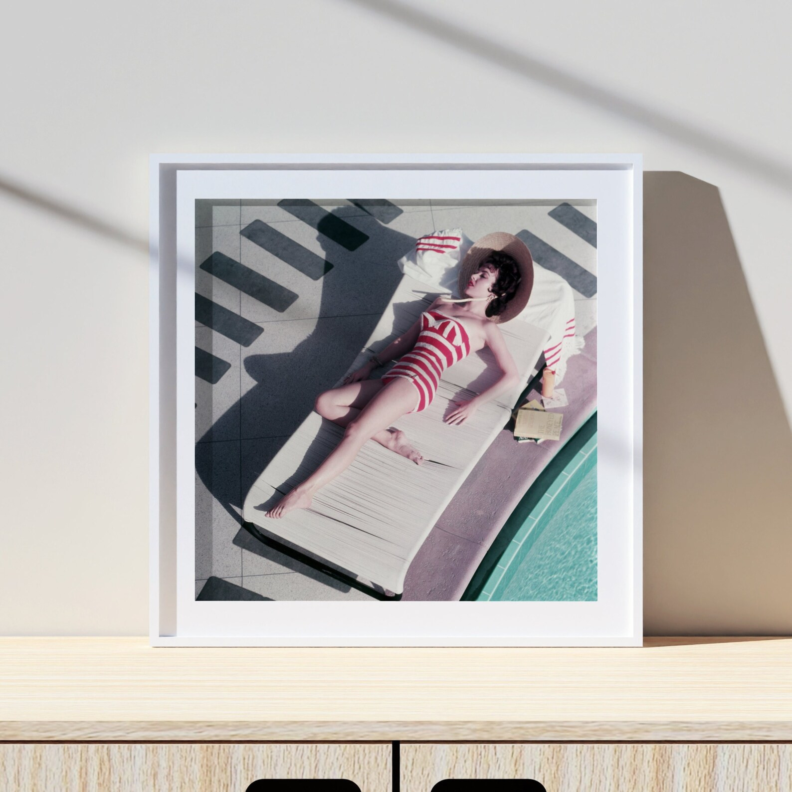 Slim Aarons Mara Lane At The Sands Print Poster, Vintage Print, Photography Prints, High Society ... | Etsy (US)