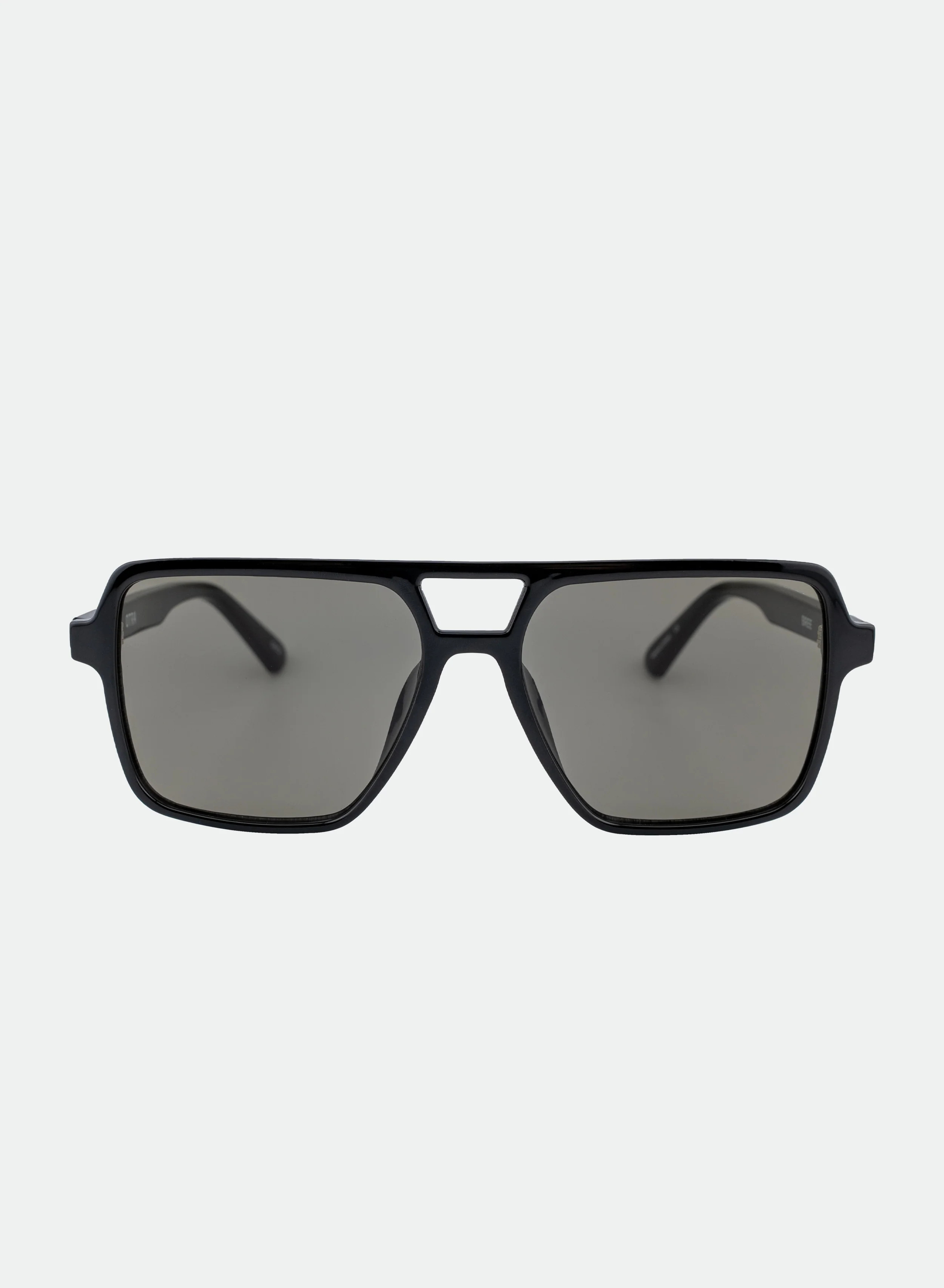 Zoya Oversized Square Aviator Sunglasses - Black | Otra Eyewear