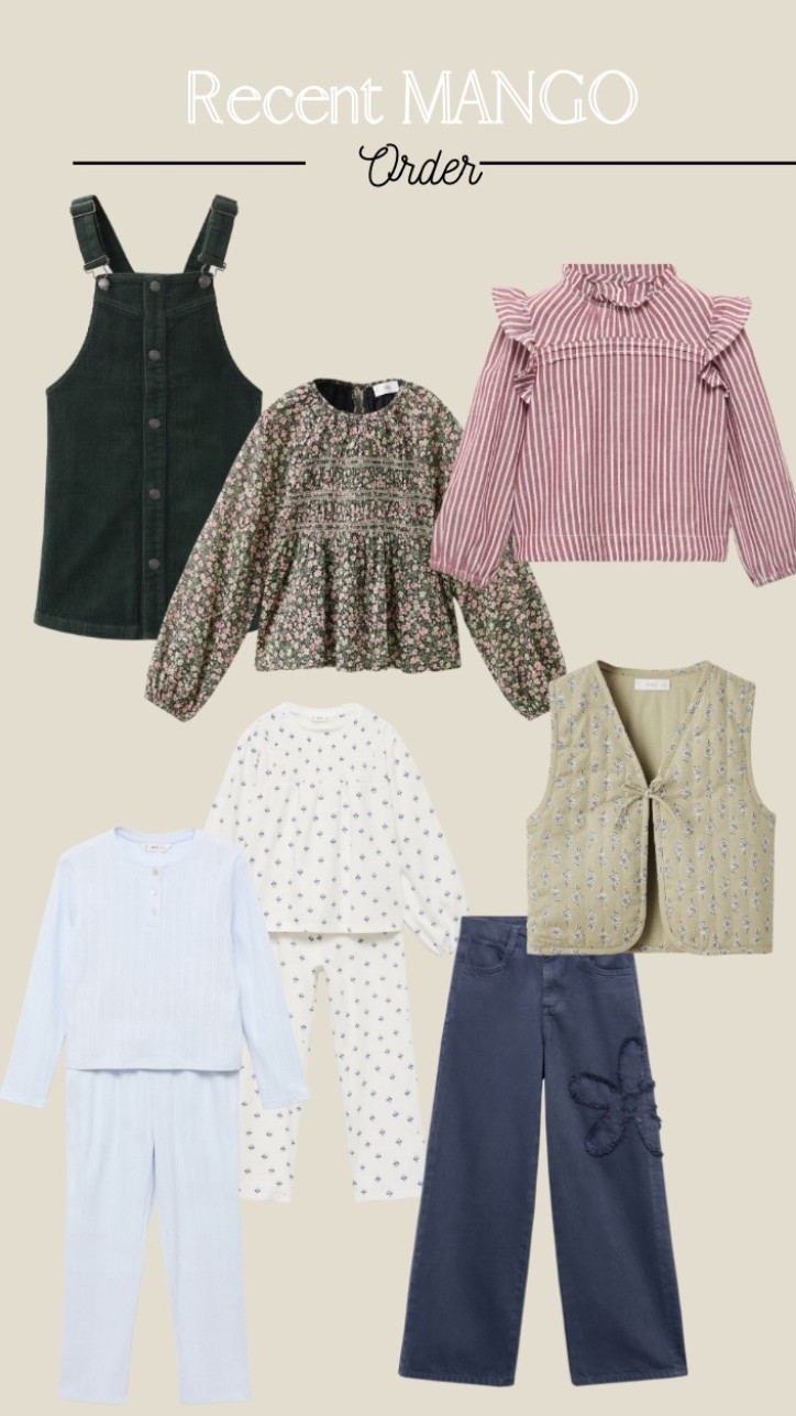 9 year old and 5 year old girls recent order! I picked up these recent cute girl clothing items for both my daughters! 