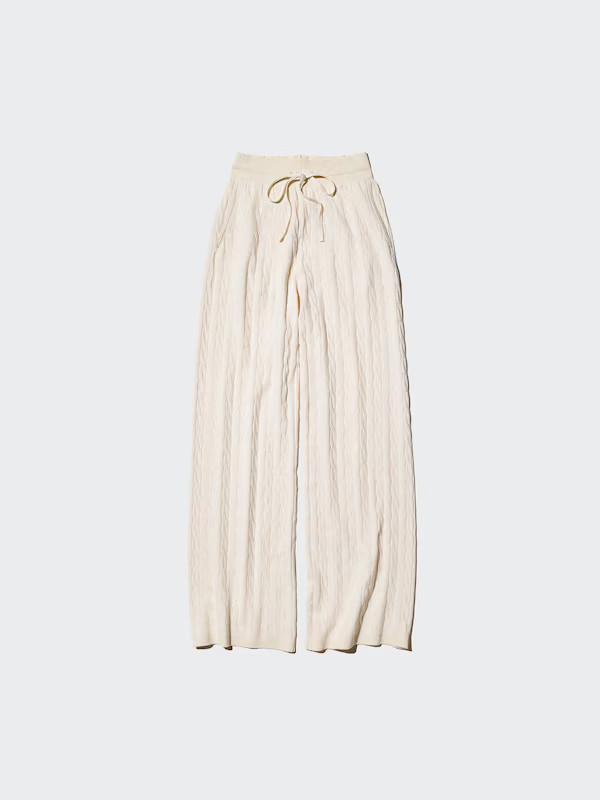 Strickhose (maschinenwaschbar, Zopfstrick, lang) | UNIQLO (DE)