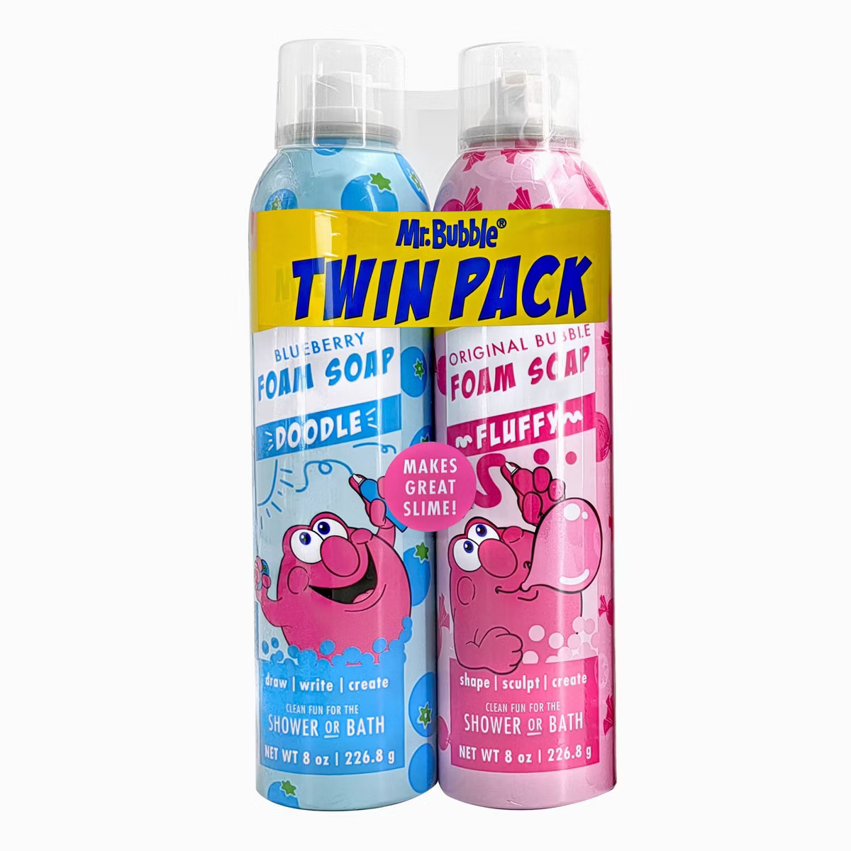 Mr. Bubble 2pk Twin Foam Soap - Blueberry/Original Bubble - 16 fl oz | Target