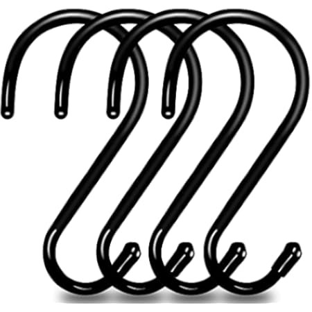HiGift 16 Pack 6 Inch Extra Large Vinyl Coated S Hooks for Hanging Plants, Heavy Duty S Shaped Hooks | Amazon (US)