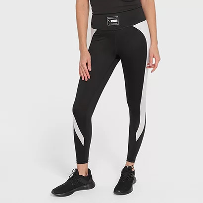 Calça Legging Puma Fit HW 7/8 Eversculpt Color Block Feminina - Feminino | Netshoes (BR)