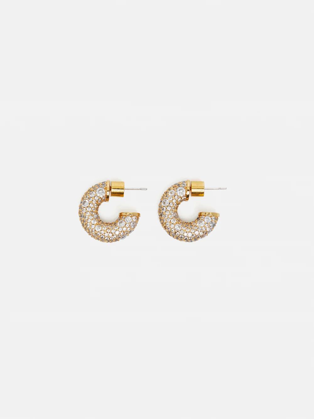 Diamante Hoop Earrings | Gold | Jigsaw (UK)