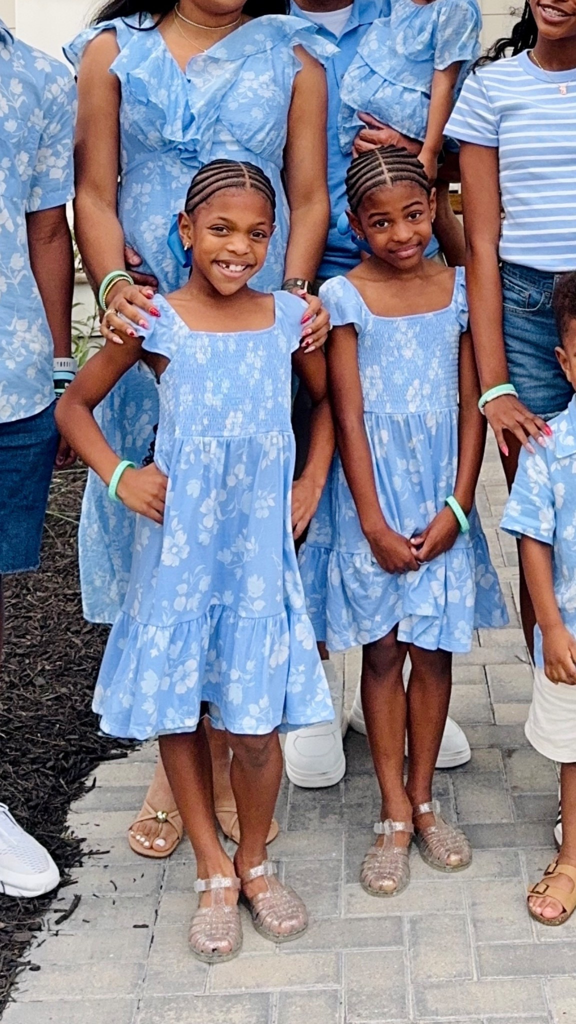 Linking their clear jellies here! It’s the only pair of shoes the girls had for our week long vacay and they work well with dresses and to wear to the pool and beach because all you have to do is rinse the sand off. 