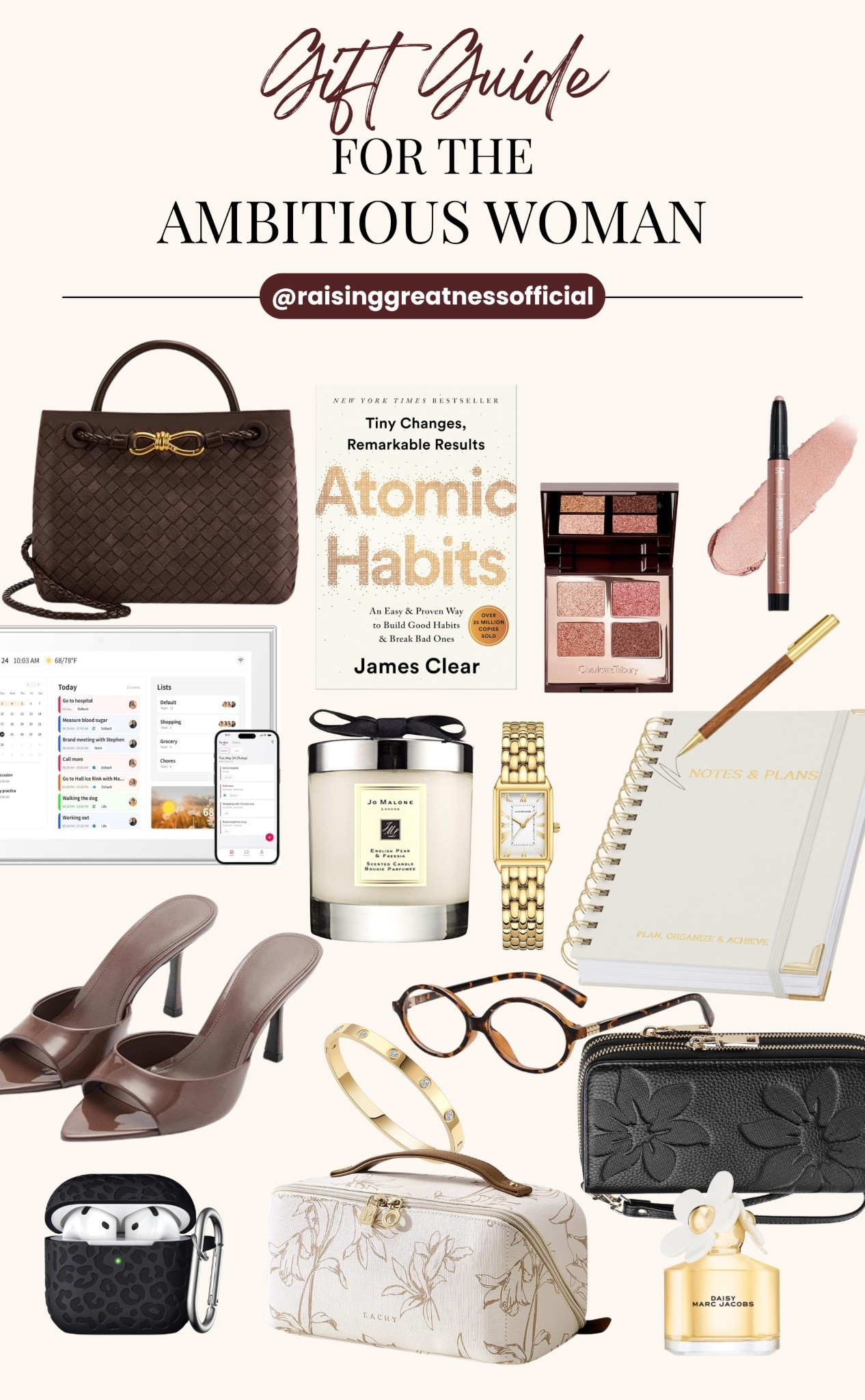 Hey ~ Hey Sunshines, for the woman building her dreams while raising greatness 💛 this gift guide is filled with intentional picks to inspire productivity, confidence, and a little everyday luxury ☀️

#giftguide #ambitiouswomen #bossbabe #productivity #workstyle #womeninbusiness #selfgrowth #luxurylifestyle #raisinggreatness #pinterestfinds

#LTKMothersDay #LTKootd #LTKSaleAlert