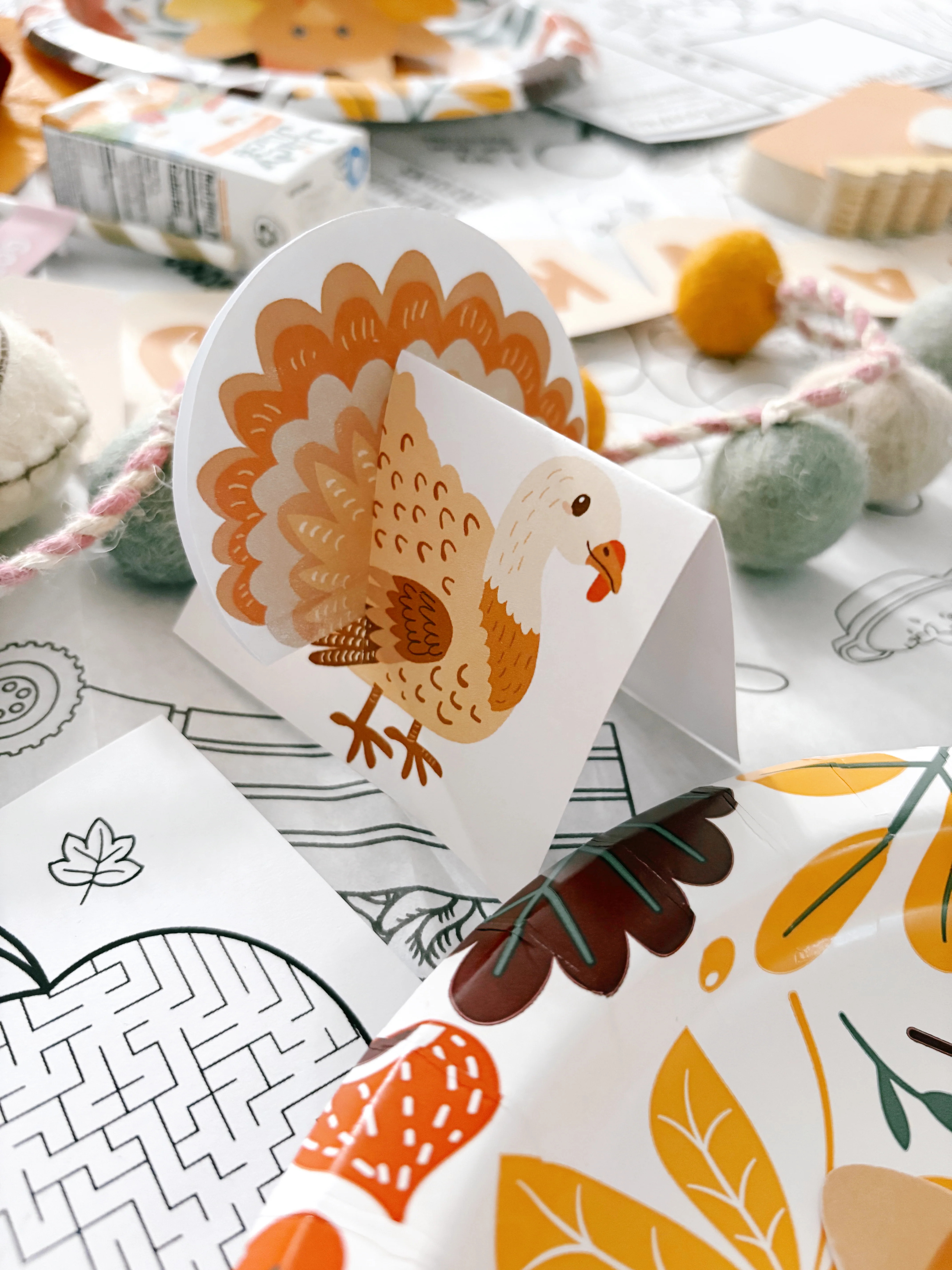 Turkey Place Cards | Printable Thanksgiving Table Decor | The Letter Vee
