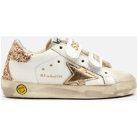 Golden Goose Toddlers' Suede Toe and Leather Old School Trainers - White/Ice/Gold - UK 3 Infant | Coggles (Global)