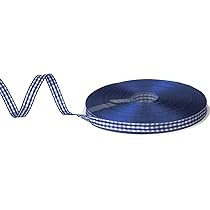 Gingham Ribbon, 3/8" (1cm) Buffalo Ribbon Decoration, 50 Yards Plaid Ribbon Craft Ribbon Picnic Ribb | Amazon (US)