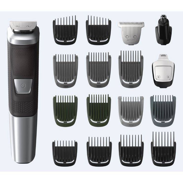 Philips Norelco Series 5000 Multigroom 18pc Men's Rechargeable Electric Trimmer - MG5750/49 | Target