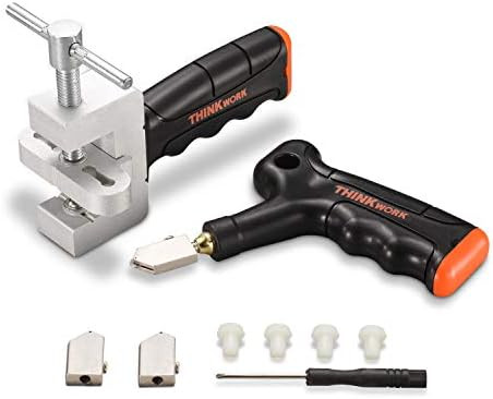 THINKWORK Glass Cutter Tool Kit, Tile Cutter Hand Tool, Easy Glide Glass & Tile Cutter DIY Home K... | Amazon (US)