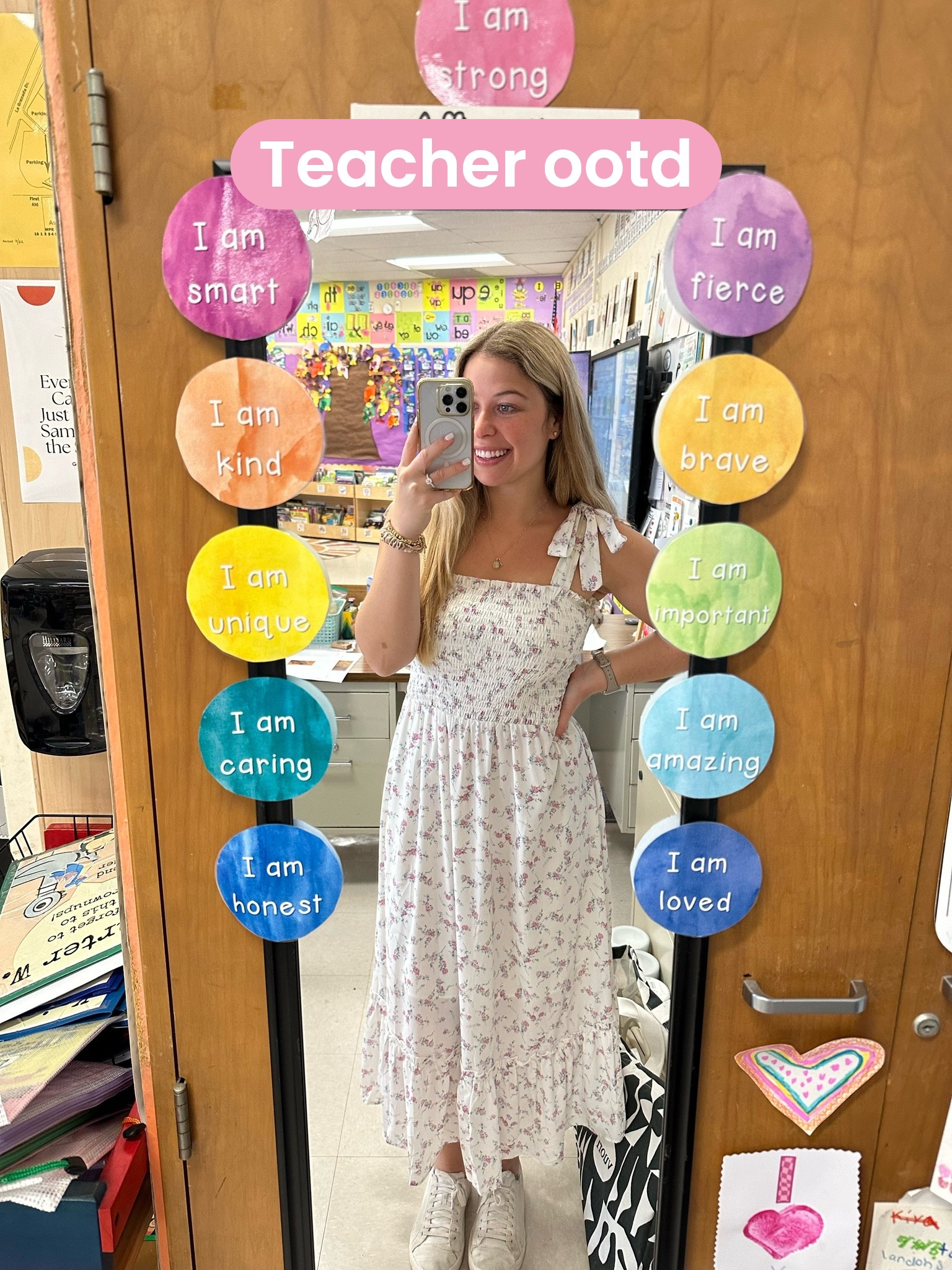 Teacher ootd 🤍 I love this white dress. It’s perfect for spring

#LTKootd #LTKgrwm #LTKBeauty