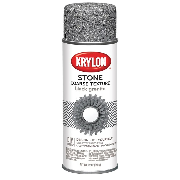 Krylon Coarse Stone Black Granite 12 oz Spray Paint | Walmart (US)