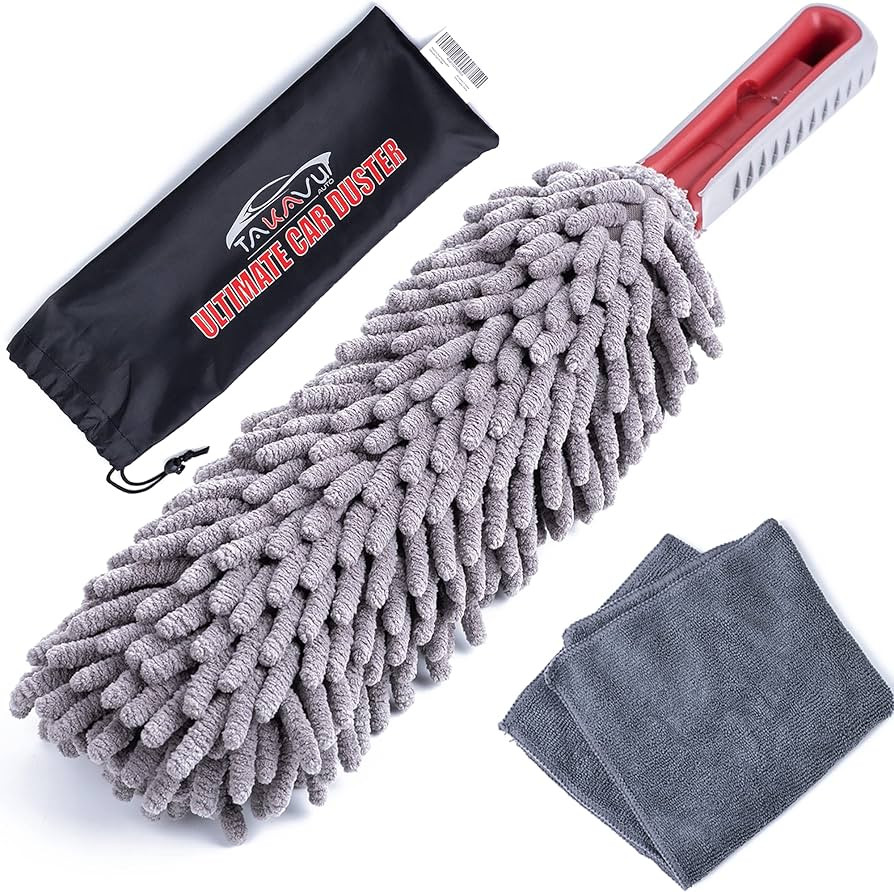 Car Duster Interior by TAKAVU, 360° Microfiber Fingers, Unbreakable Comfort Handle, Lint and Scr... | Amazon (US)