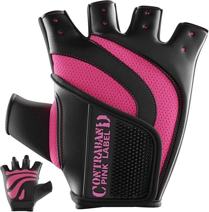 Contraband Pink Label 5437 Womens Extreme Grip Weight Lifting Gloves w/Heavy Rubber Padded Palm (... | Amazon (US)