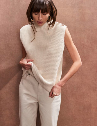 Funnel Neck Vest
