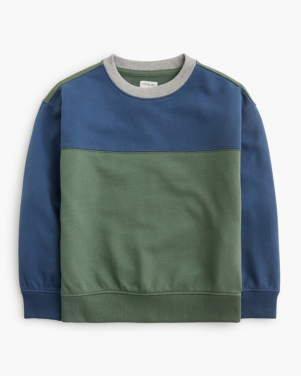 Boys' relaxed colorblock sweatshirt | J.Crew Factory