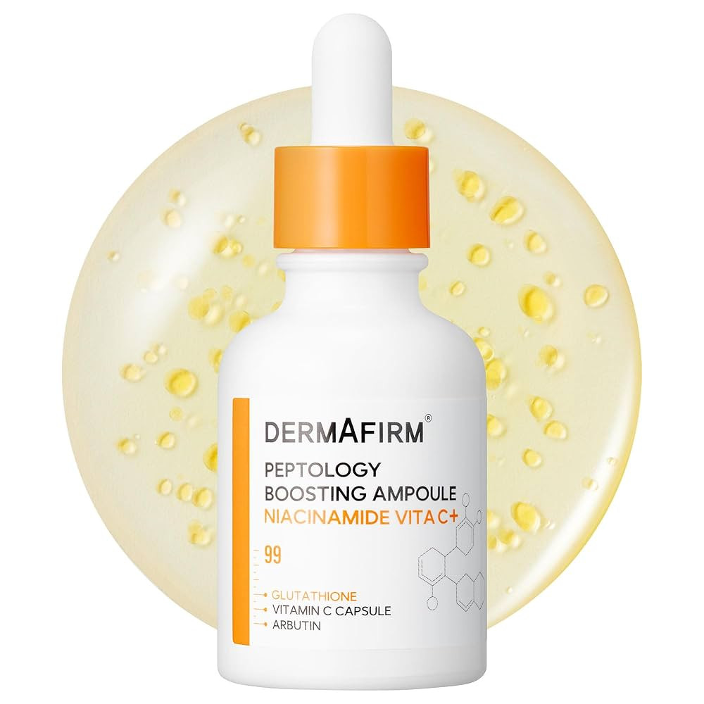 DERMAFIRM Peptology Niacinamide Vitamin C Ampoule - GLASS SKIN with 15% Niacinamide Brightening A... | Amazon (US)