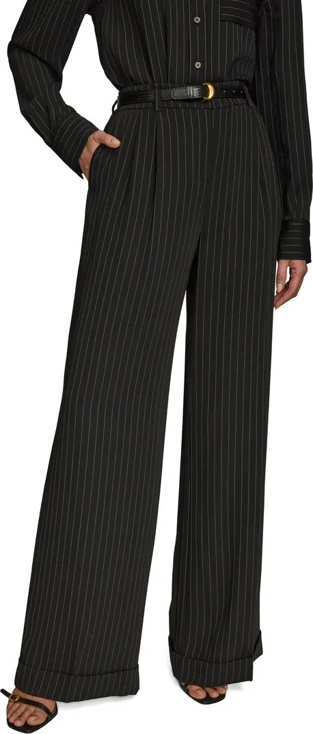 Pinstripe Wide Leg Pants | Nordstrom
