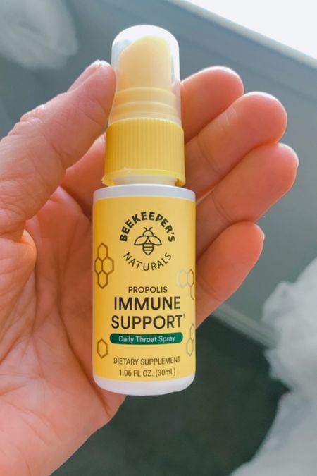 BEE KEEPERS THROAT SPRAY 
-IMMUNE SUPPORT-

#fluseason #beekeepersthroatspray #immunesupport

#LTKSeasonal #LTKfindsunder50 #LTKover40