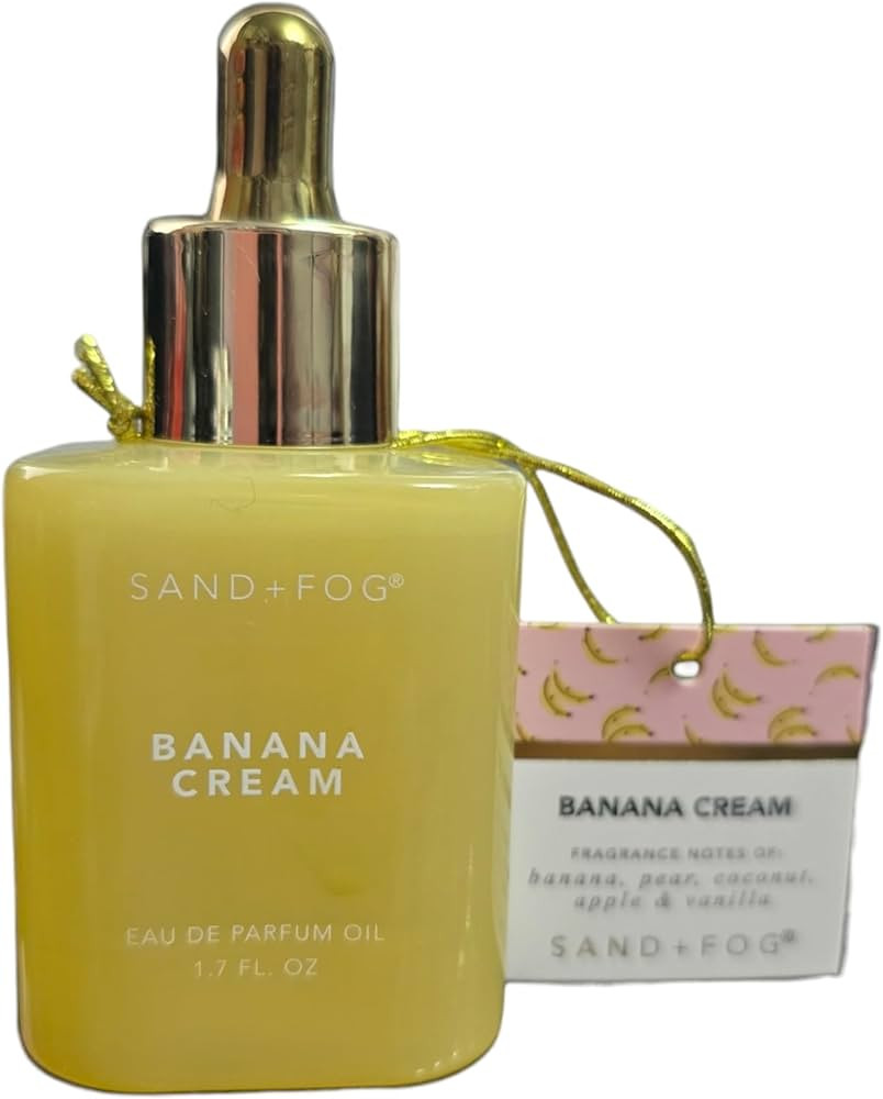 Sand and Fog Banana Cream Eau de Parfum Dropper Oil for Women With Notes Of Pear, Coconut, Apples... | Amazon (US)