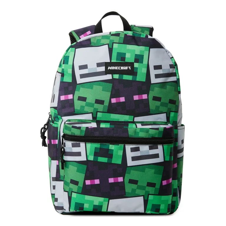 Minecraft Unisex Printed Backpack Green Multi-Color | Walmart (US)