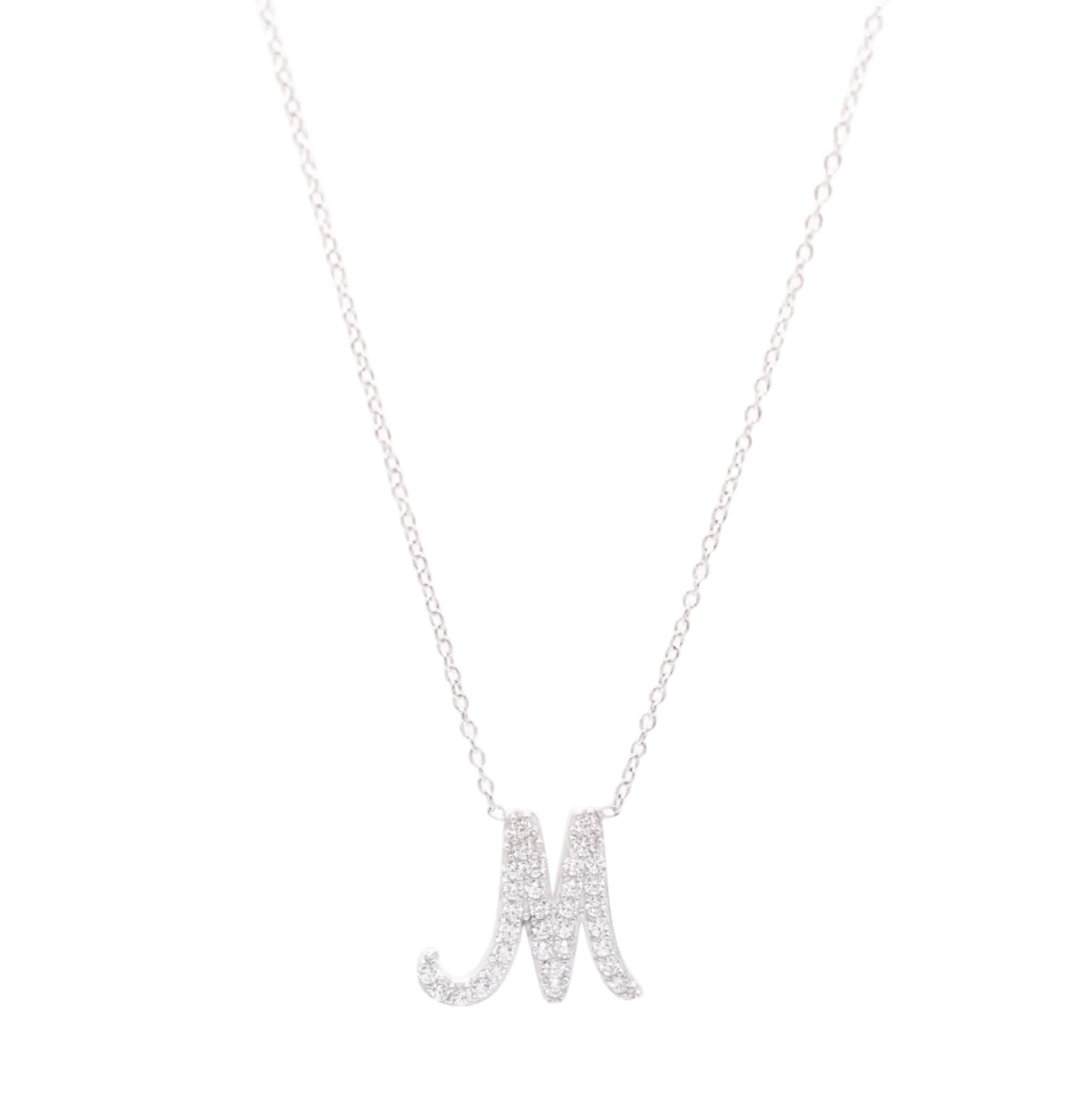 Custom Script Initial Necklace | The Sis Kiss