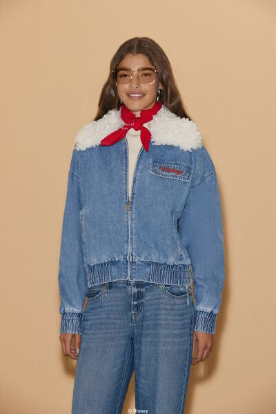 Disney Mickey Mouse Denim Jacket | Forever 21