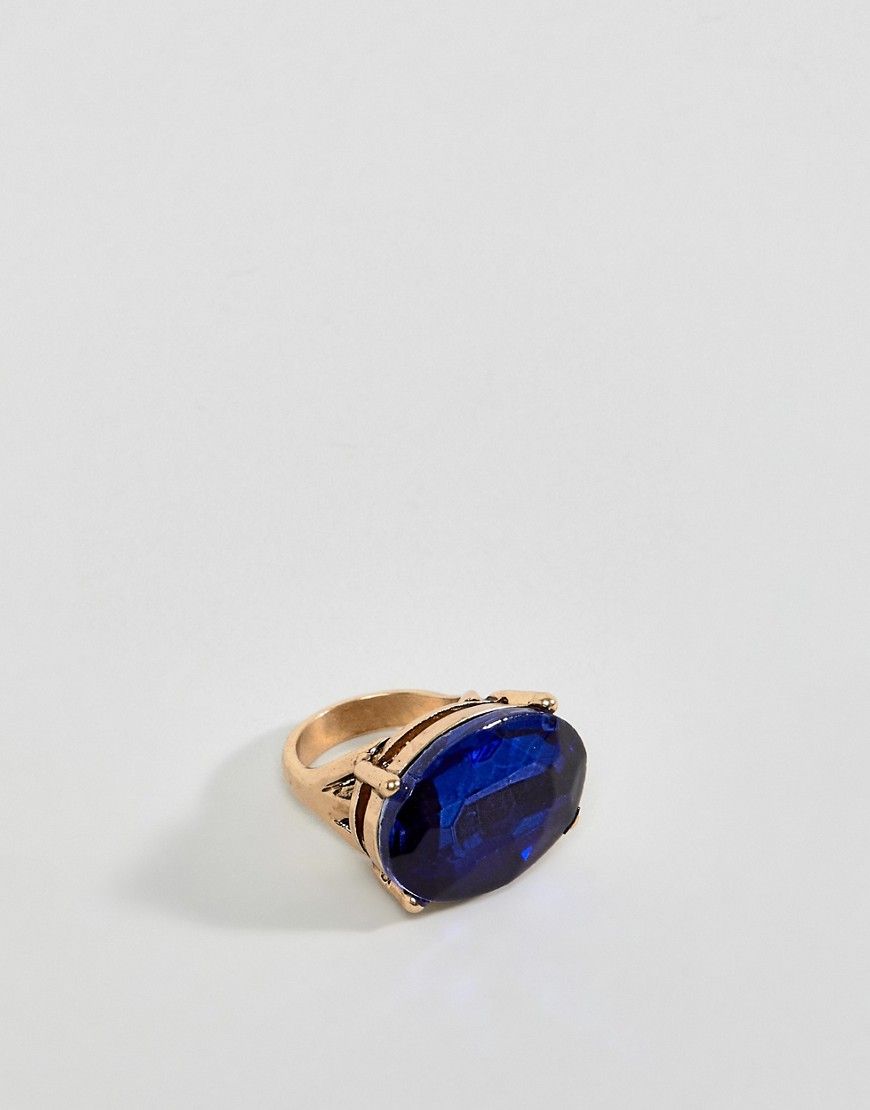 Steve Madden stone oval ring - Blue | ASOS US