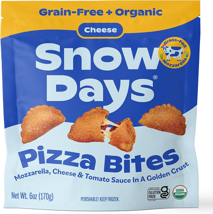 Snow Days Grain Free and Organic Cheese Pizza Bites, 6 Oz | Amazon (US)