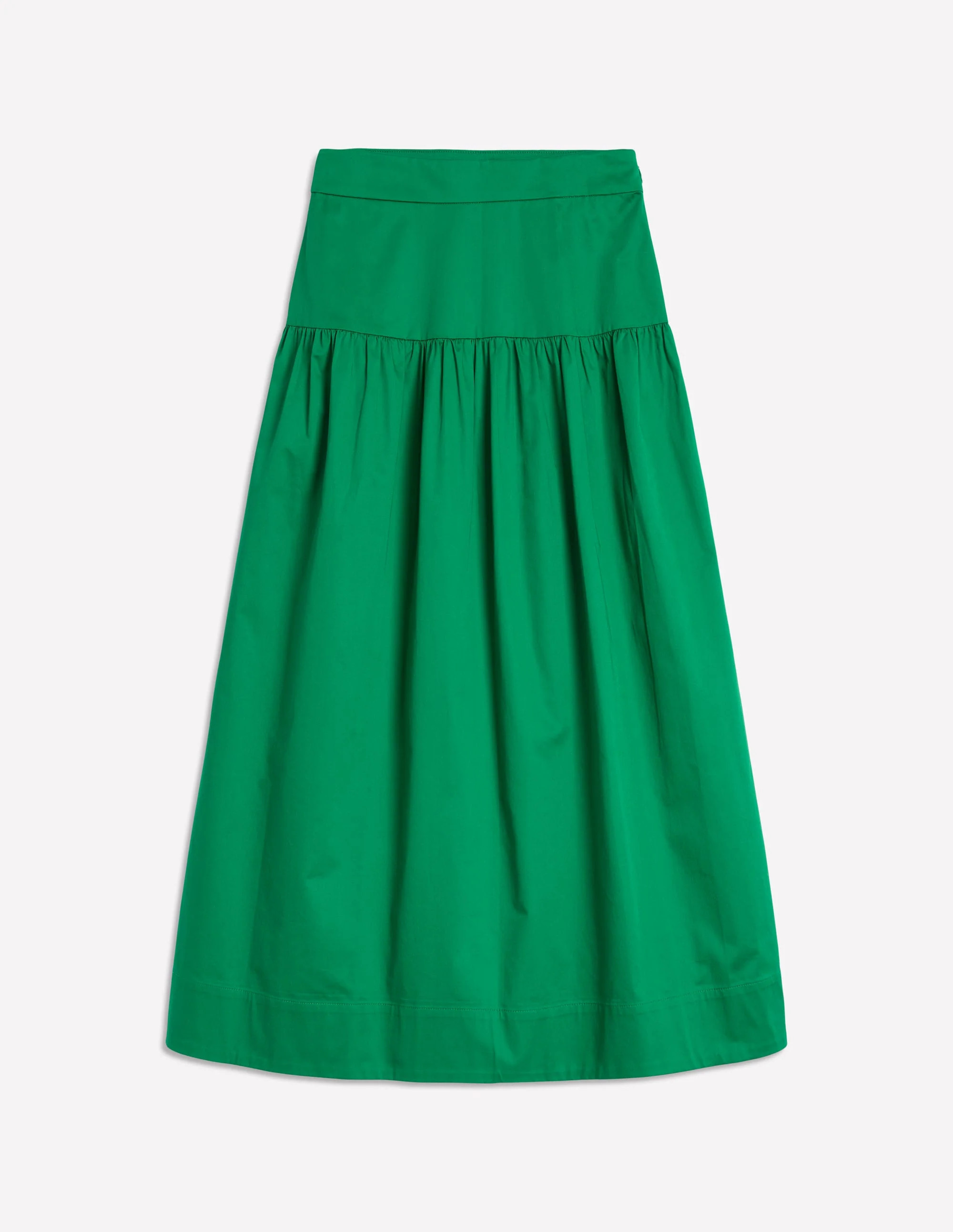 Yoke Detail Maxi Skirt-Rich Emerald | Boden (US)