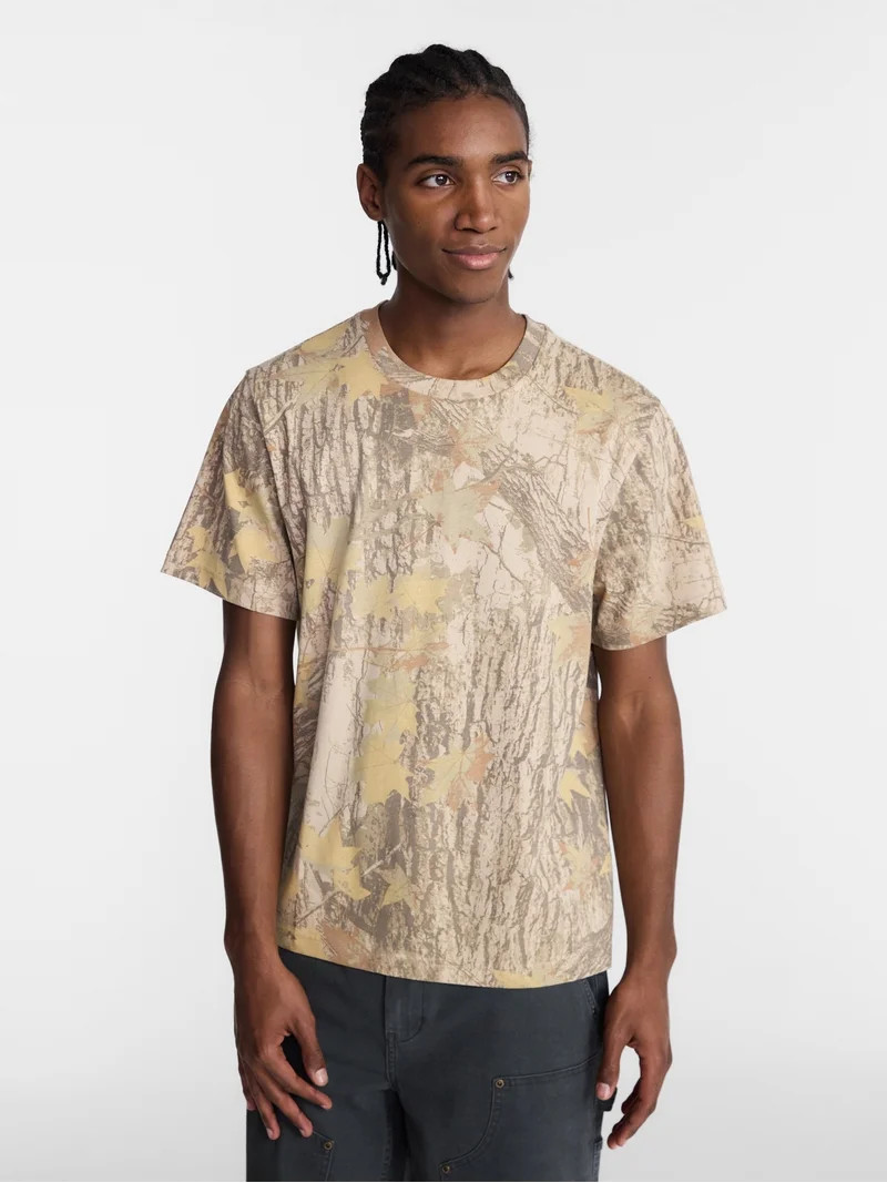No Boundaries Standard Fit Cotton Tee with Short Sleeves, Men's and Big Men's XS-5XL | Walmart (US)